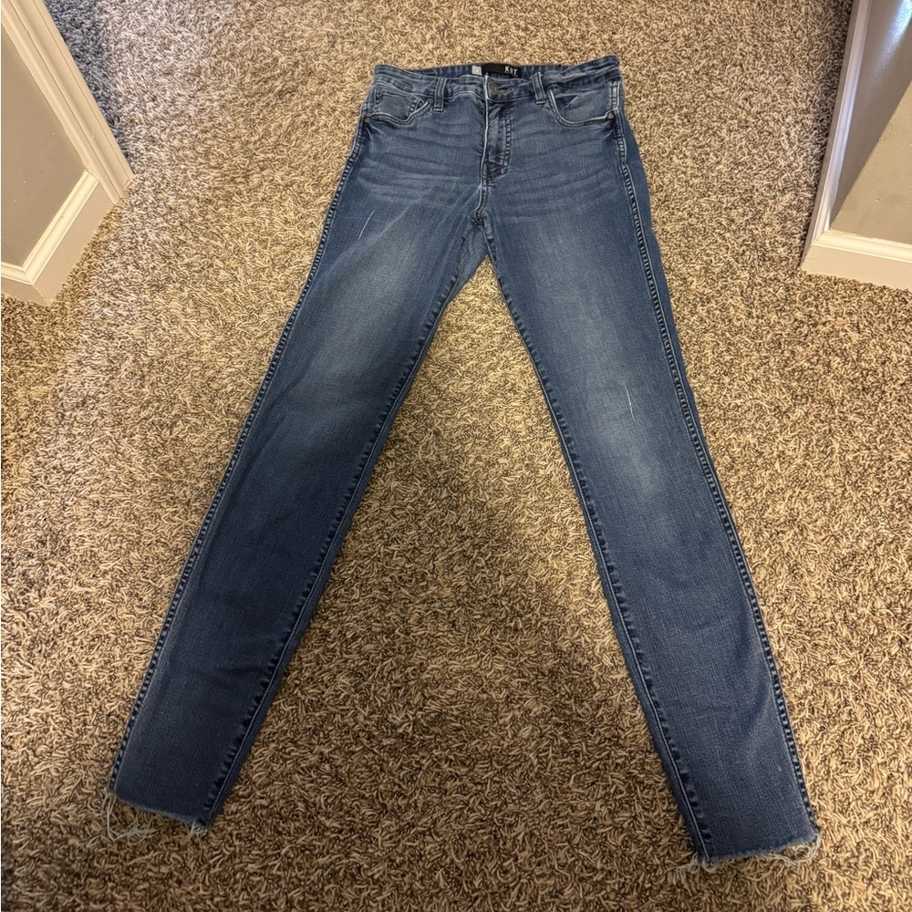 Kut from the Kloth Dark Blue Skinny Jeans - Size 8